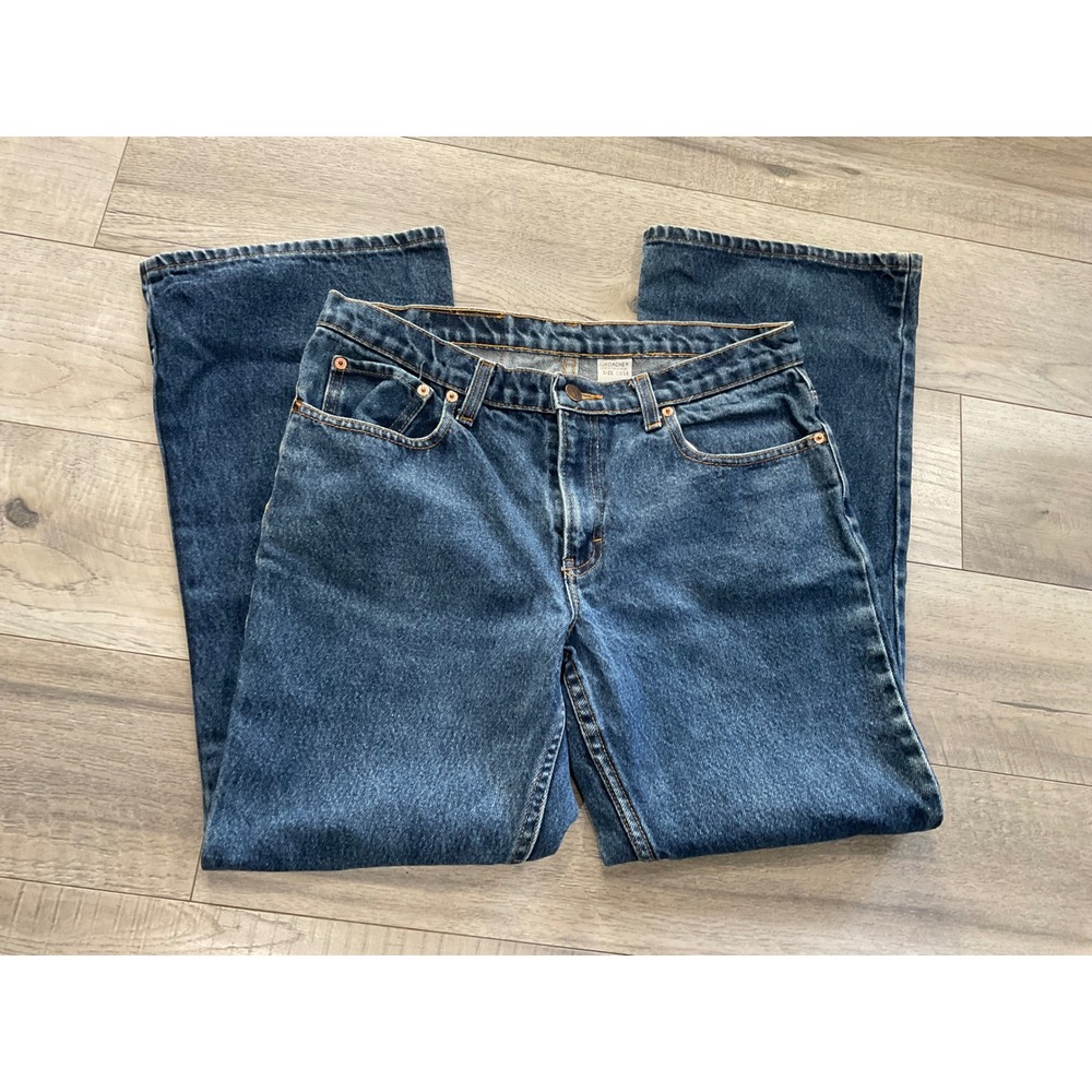 Jordache Vintage Wide Leg Jeans Medium Wash High Rise Cotton Denim Size 13/14